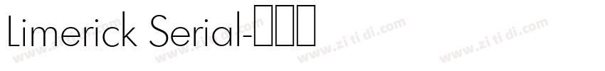 Limerick Serial字体转换
